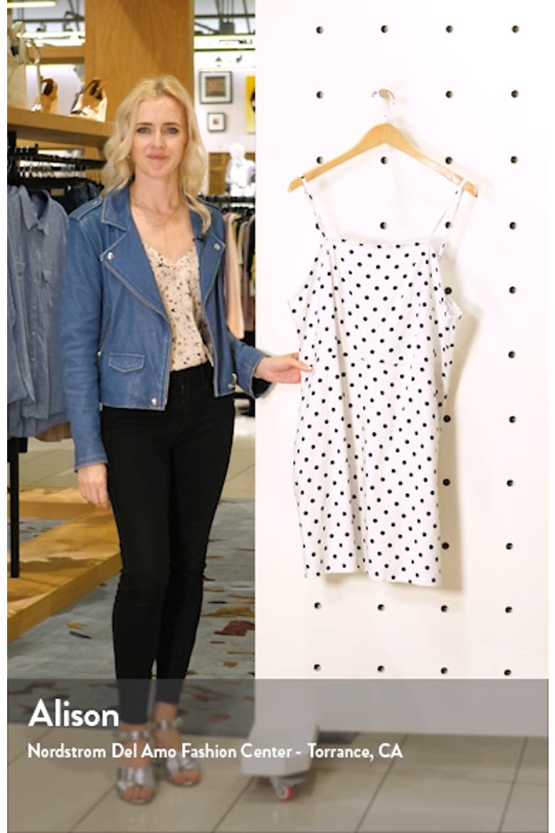 Floral Print Linen Blend Minidress video