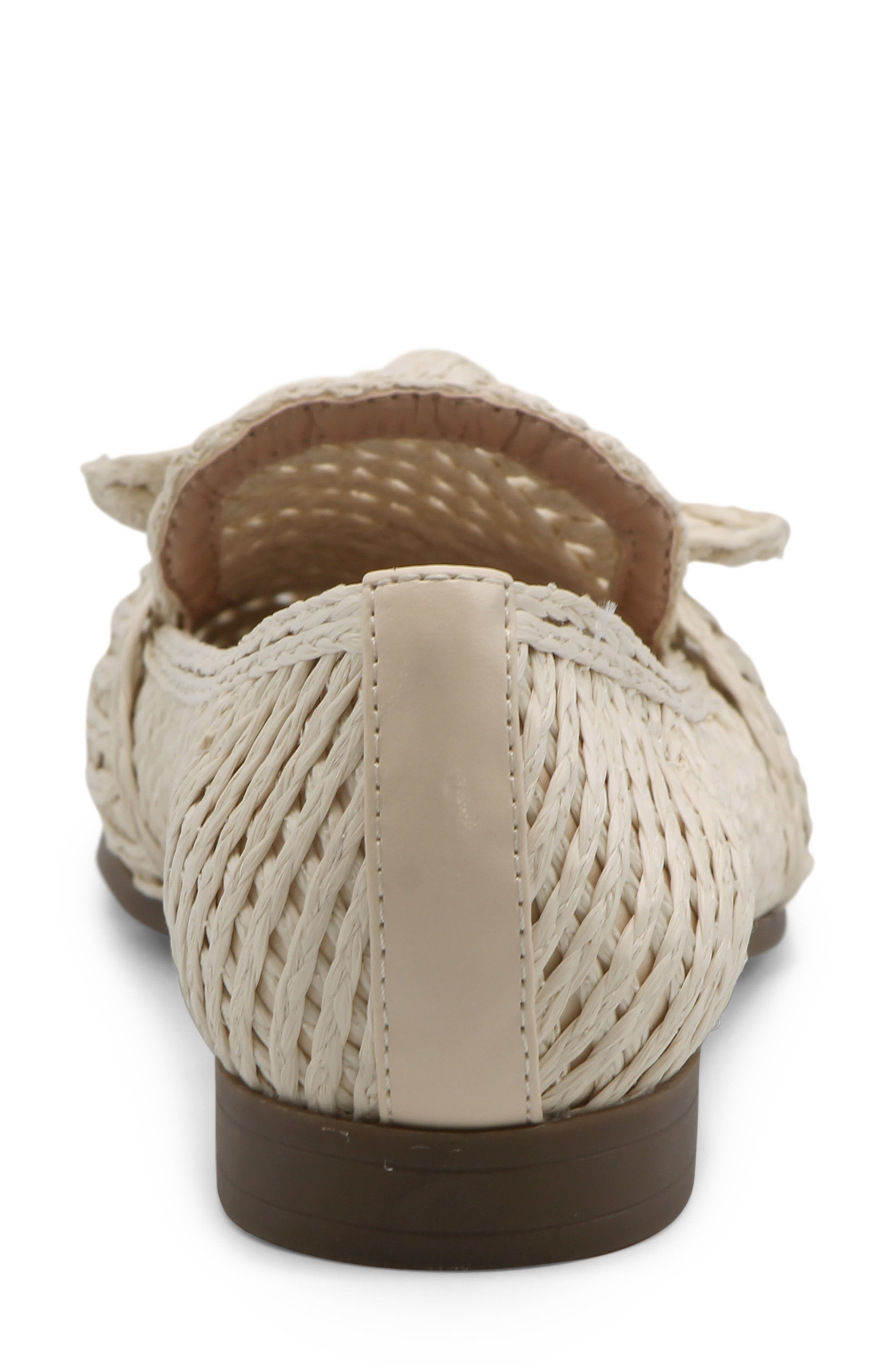 Charles David Finite Raffia Loafer, Alternate, color, Ivory