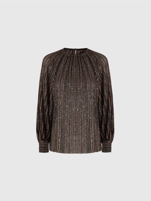 Missoni Striped Sequined Blouse In Multi