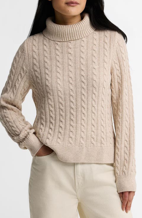 Ambleside Cable Knit Turtleneck Sweater