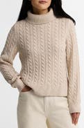 Barbour Ambleside Cable Knit Turtleneck Sweater