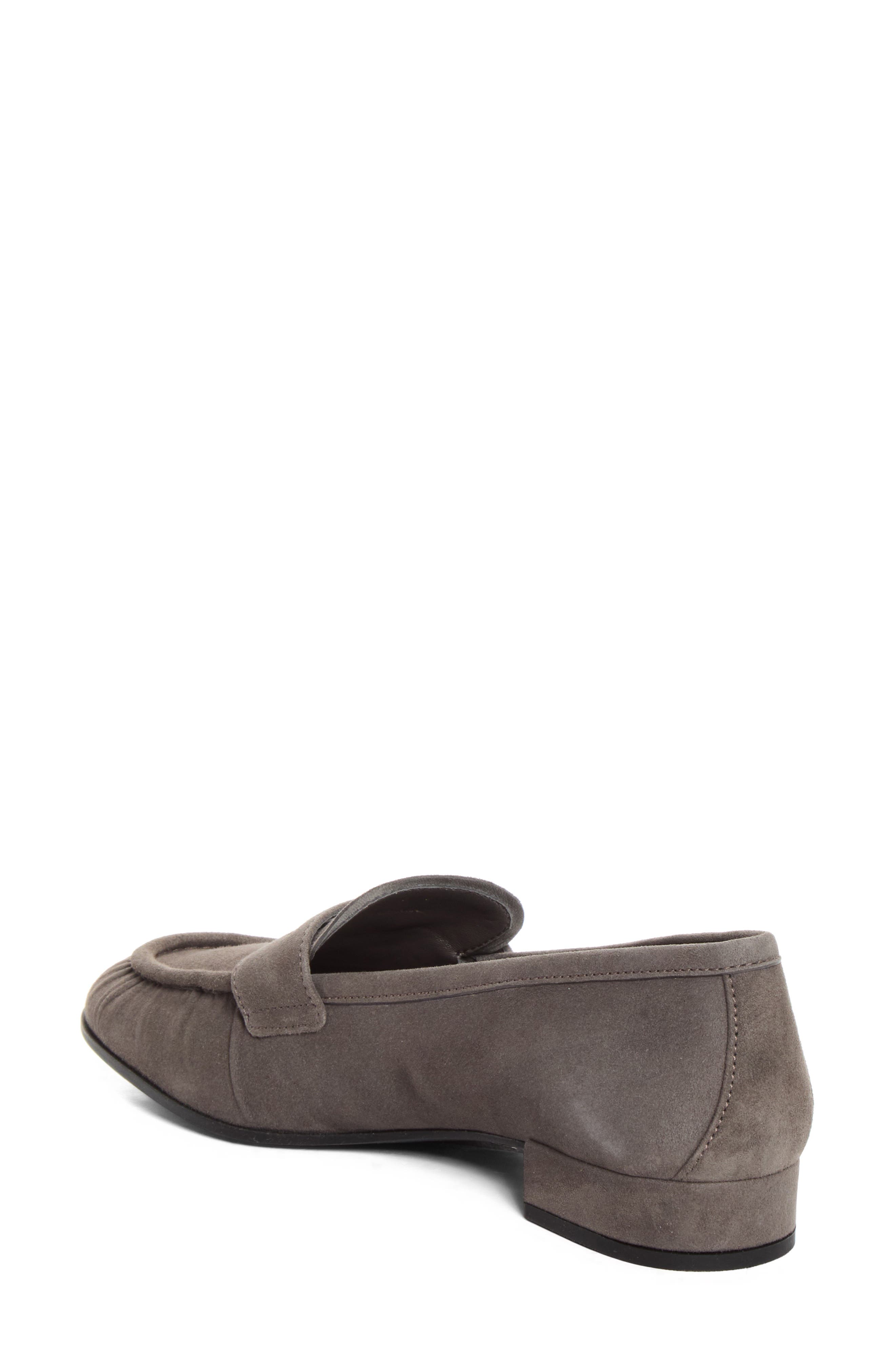 Ruched Penny Loafer, Alternate, color, GRAFITE