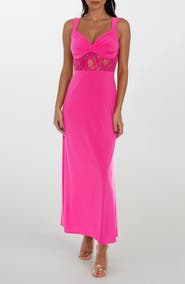 bebe Lace Inset Slipdress