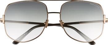 Lennox 62mm Oversize Aviator Sunglasses