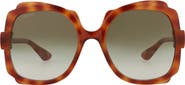 Gucci 57mm Butterfly Sunglasses