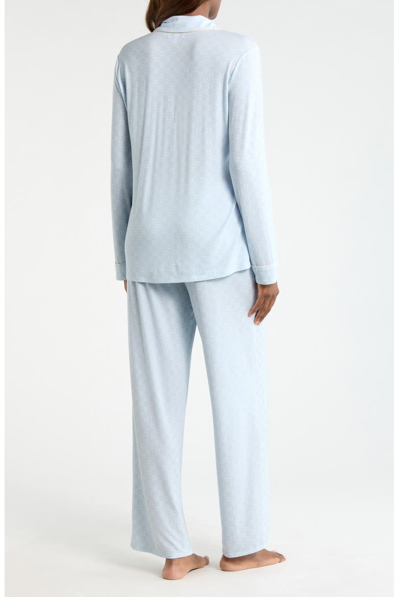 Moonlight Eco Knit Pajamas, Alternate, color, BLUE CUTOUT GEO