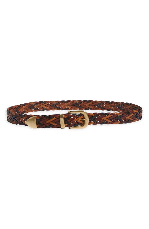 Braided Leather Belt