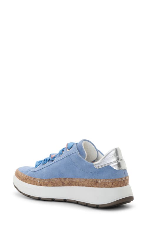 Ara Rem Sneaker In Azure Blue/silver