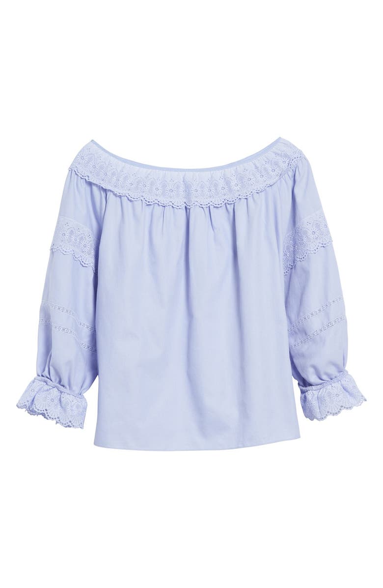 VILSHENKO 'Rose' Cotton Peasant Top, Alternate, color, 