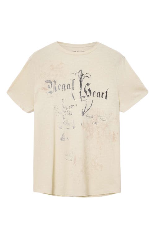 John Varvatos Regal Hear Organic Cotton Graphic T-shirt In Neutral