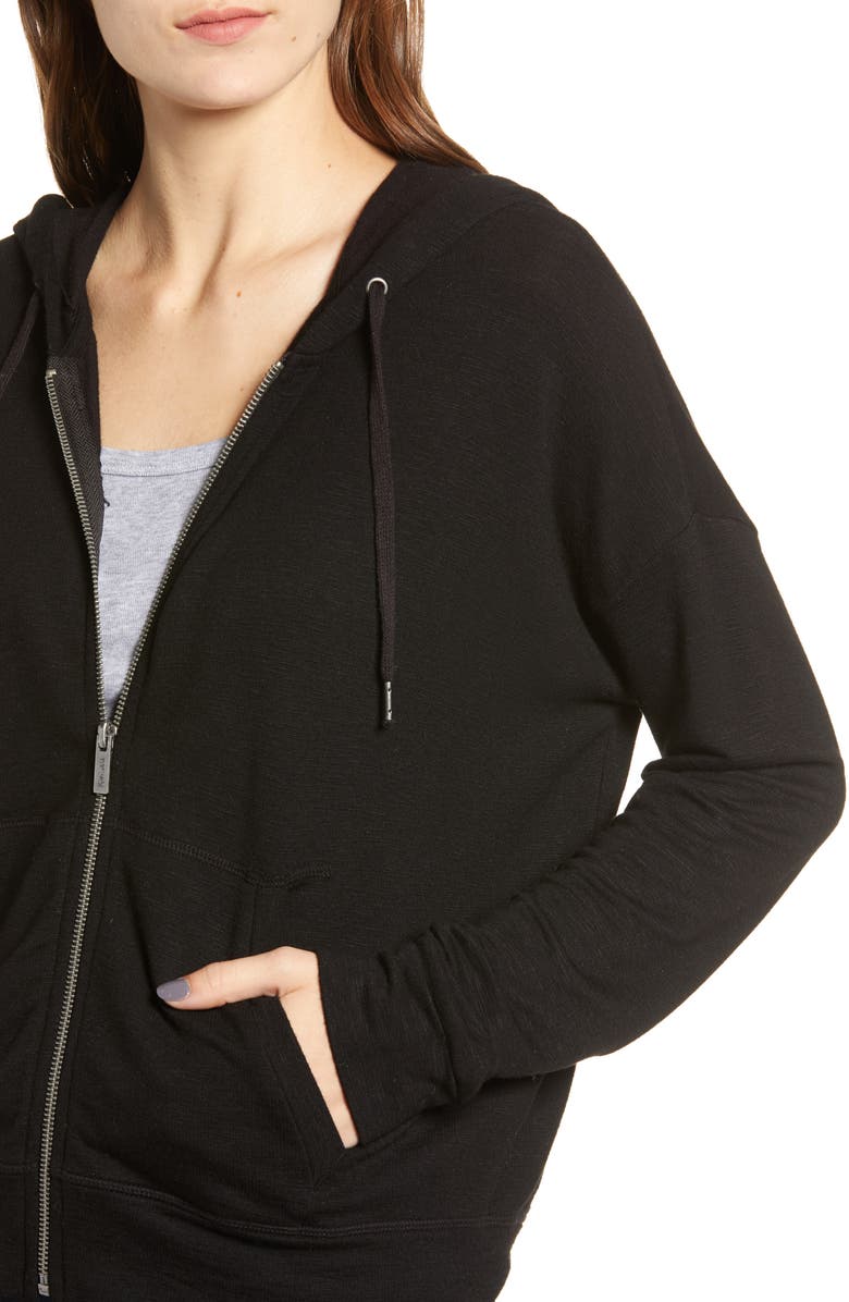 Splendid Supersoft Zip-Up Hoodie, Alternate, color,