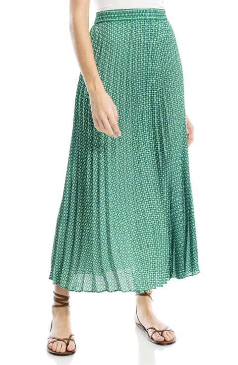 Pleated Maxi Skirt