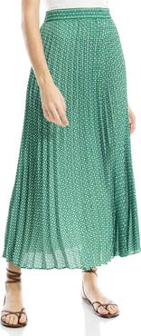 MAX STUDIO Pleated Maxi Skirt