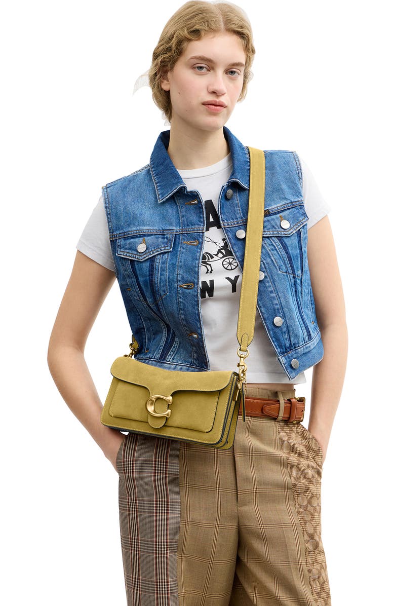 COACH Tabby 26 Suede Shoulder Bag, Alternate, color,