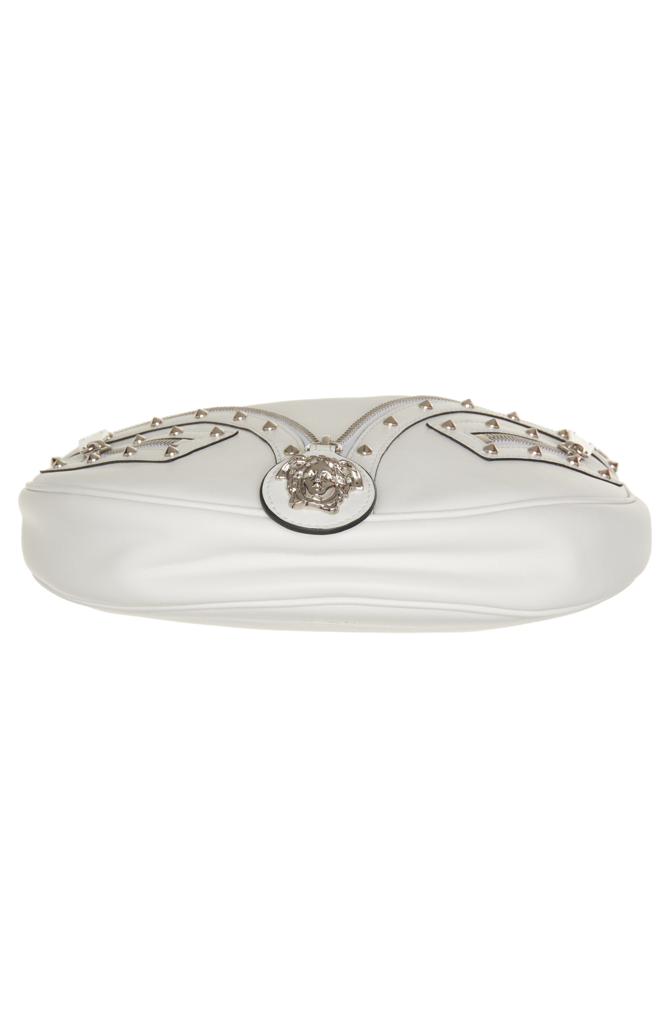 Small La Medusa Archive Hobo Bag, Alternate, color, OPTICAL WHITE-PALLADIUM