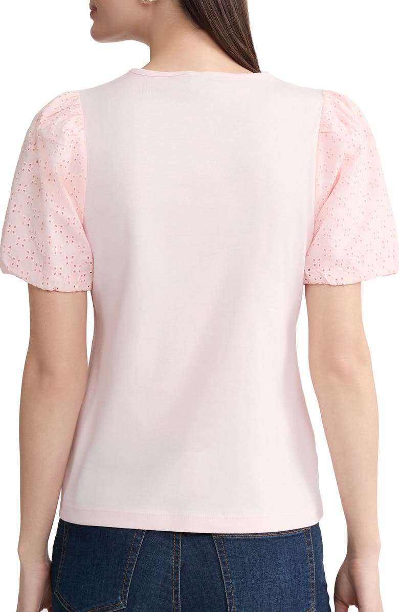 Jones New York Eyelet Sleeve Sweater, Alternate, color, 