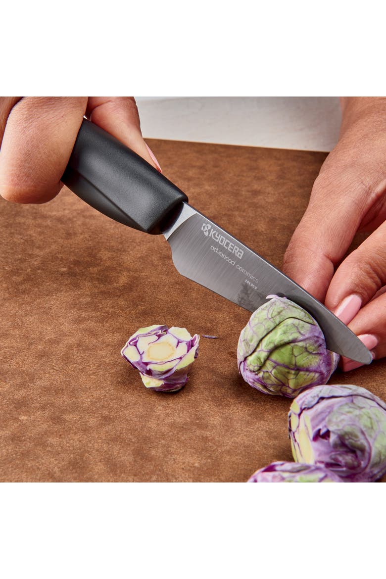 INNOVATIONblack® 3-Inch Ceramic Kitchen Paring Knife, Alternate, color, Black