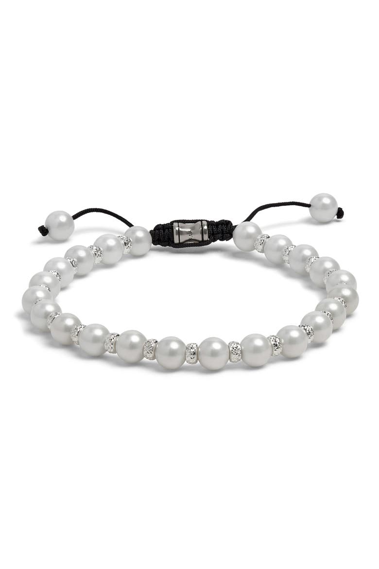 Men's Mason Freshwater Pearl Slider Bracelet, Main, color, FRESH WATER PEARL
