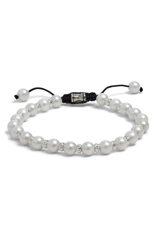 Jonas Studio Mason Freshwater Pearl Slider Bracelet In White