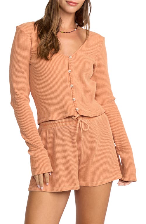 Billabong Debbie Vibes Thermal Shorts In Orange
