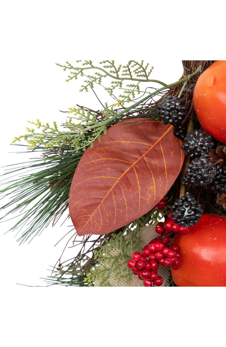 Northlight Mixed Berry and Pomegranate Artificial Fall Harvest Teardrop Swag - 30", Alternate, color, 