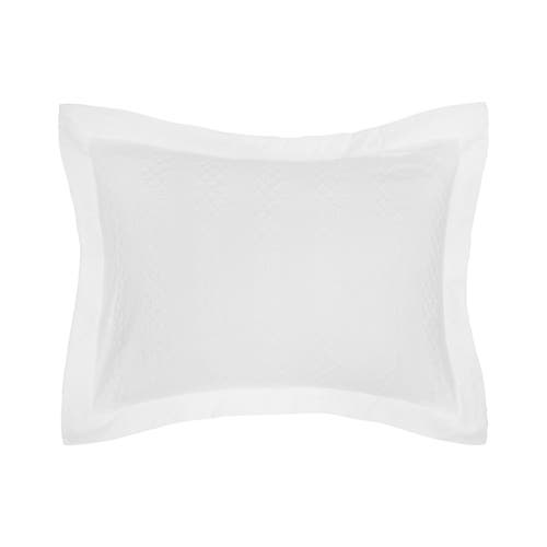 Carol & Frank 20" X 26" Keller White Cotton Standard Sham In White