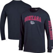 Champion Men's Champion Navy Gonzaga Bulldogs Arch Over Logo 2-Hit Long Sleeve T-Shirt
