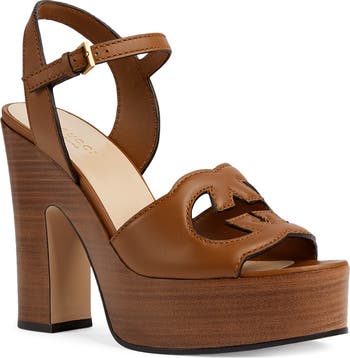 サンダル・ミュール Interlocking G Cutout Platform Sandals Gucci Interlocking G Cutout Platform Sandals | Runway Catalog
