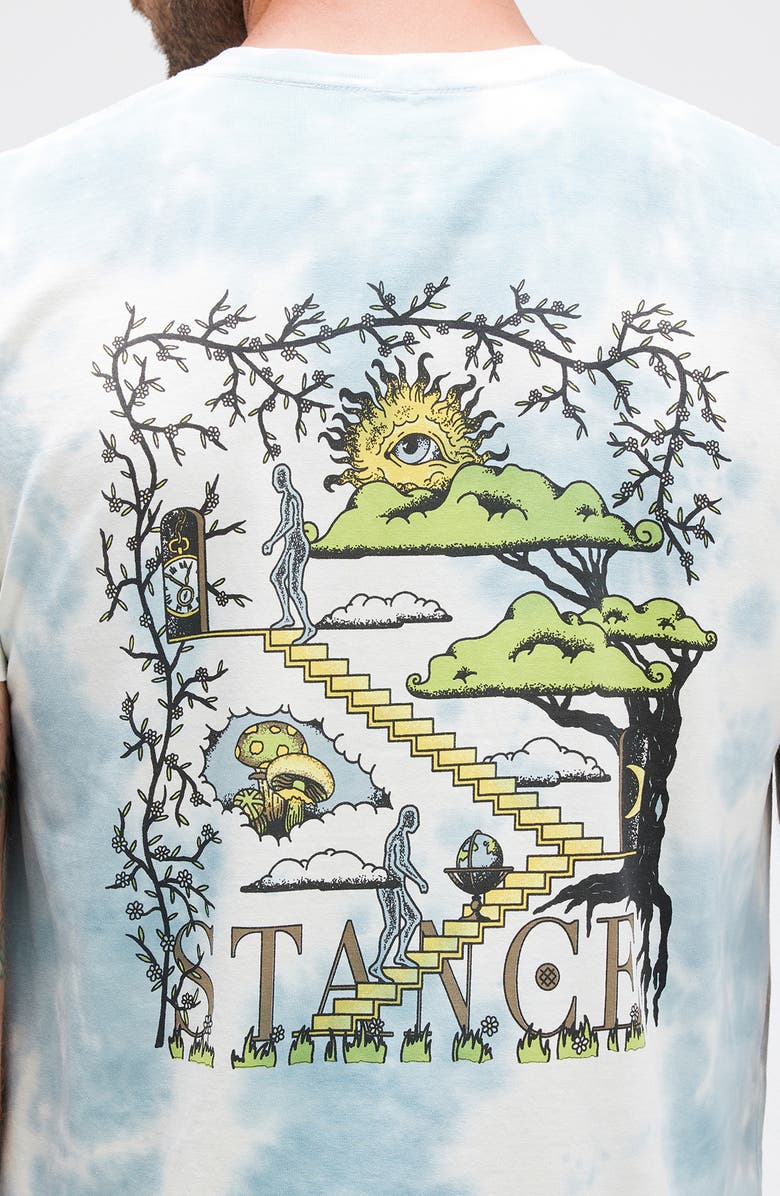 Stance Sol Tie Dye Cotton Graphic T-Shirt, Alternate, color,