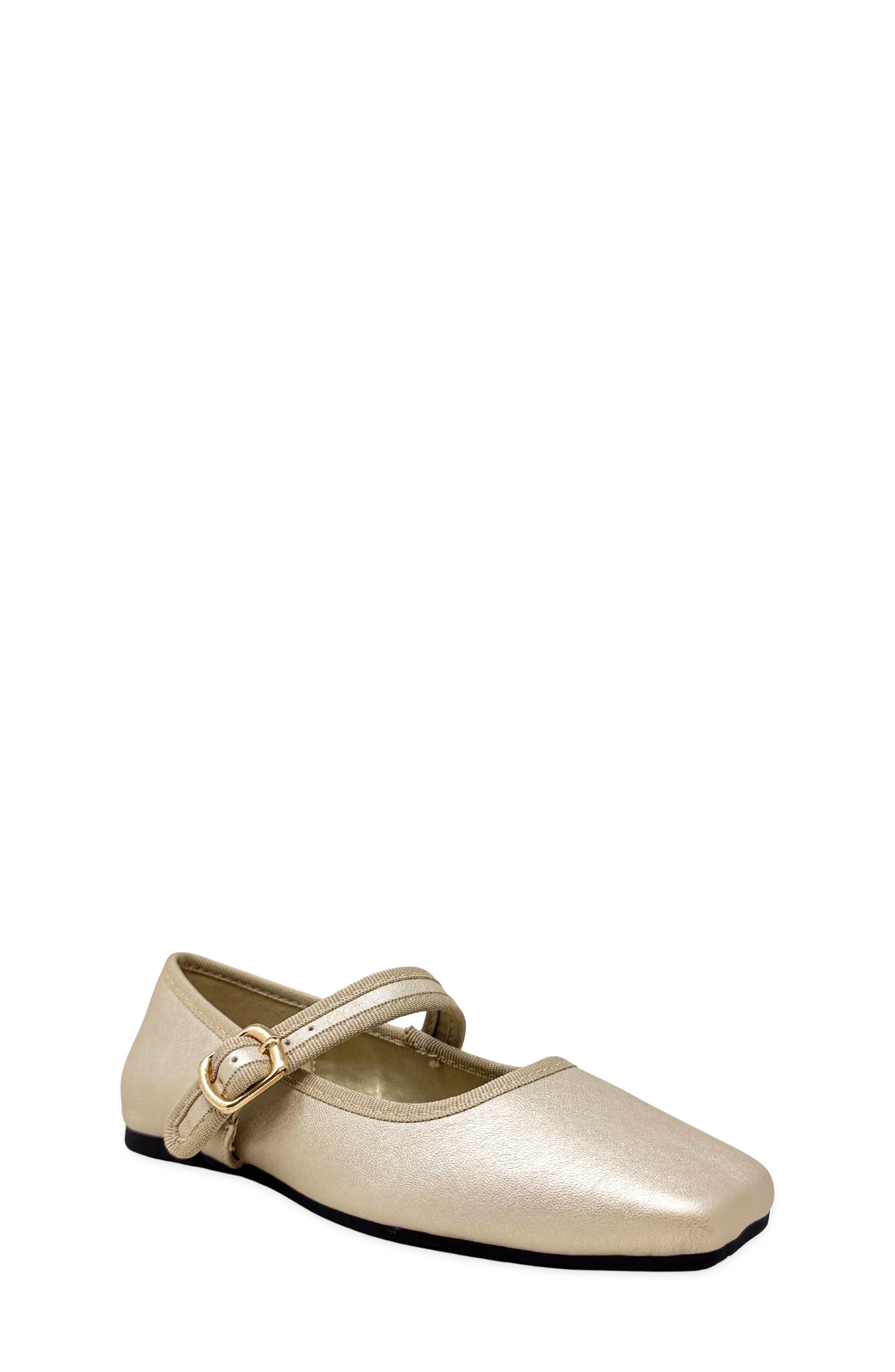 Kids' Adeline Mini Mary Jane Flat, Main, color, GOLD