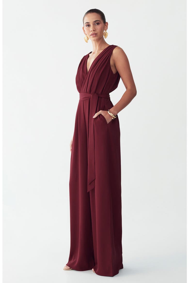 Alina Jumpsuit, Alternate, color, Wine