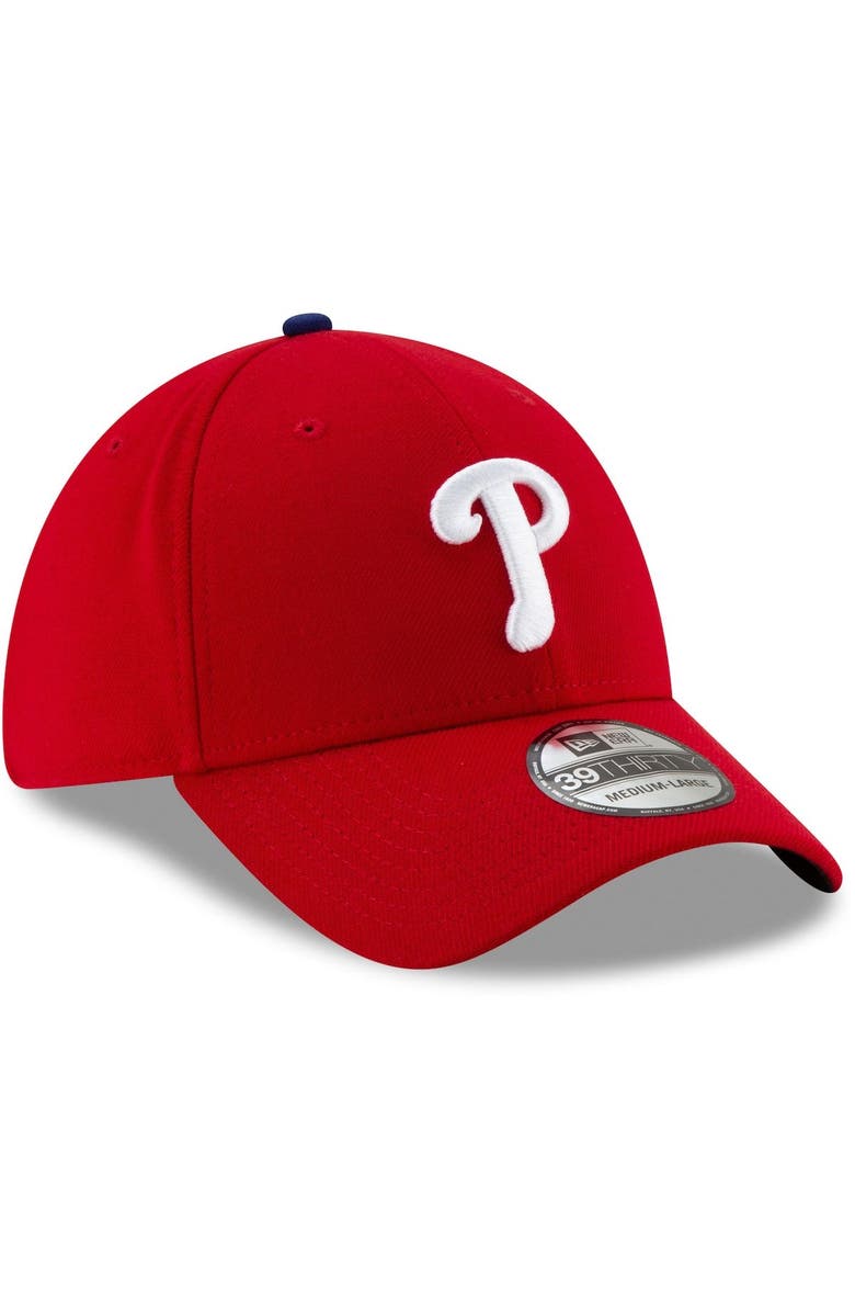 New Era Men's New Era Red Philadelphia Phillies Game Team Classic 39THIRTY Flex Hat, Alternate, color, Red