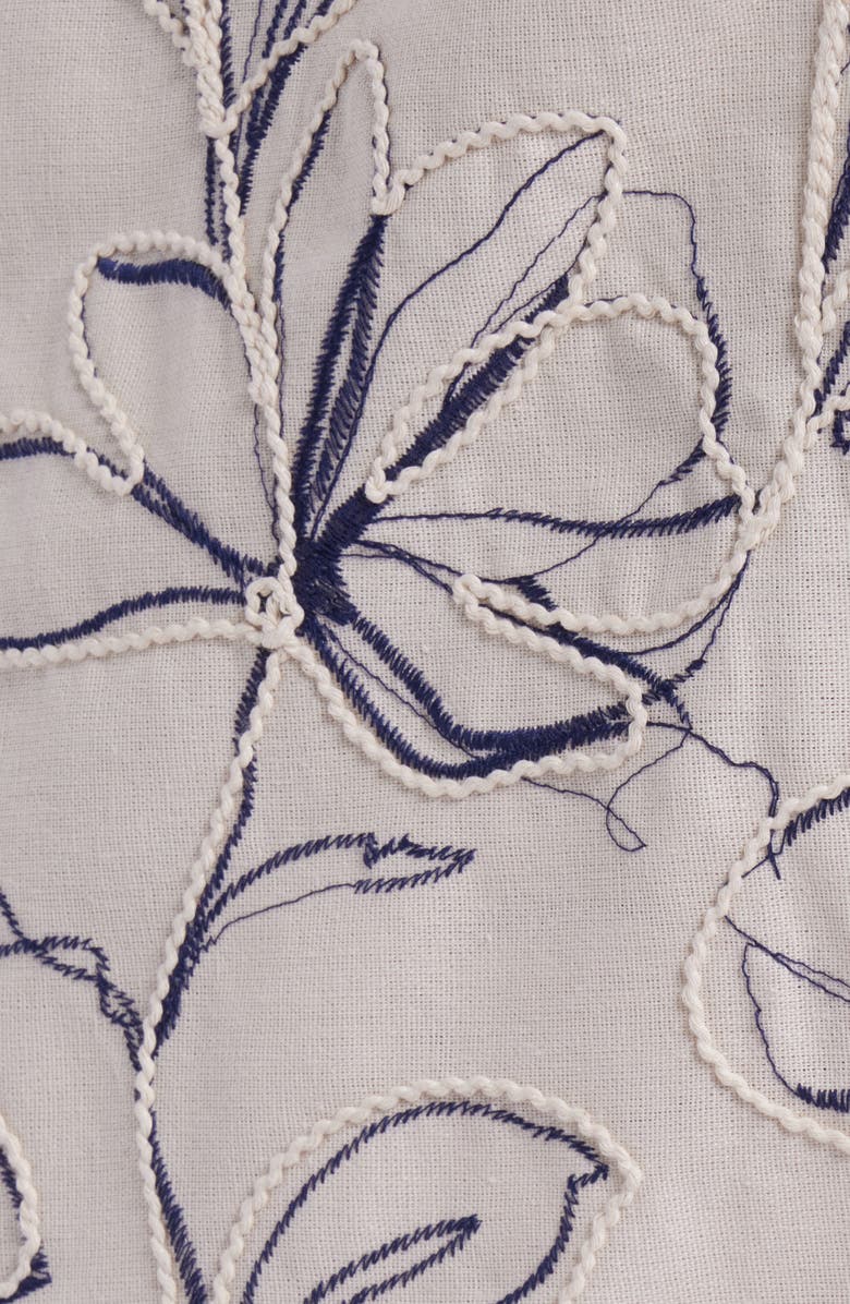 Anne Klein Embroidered Faux Wrap Midi Skirt, Alternate, color, 