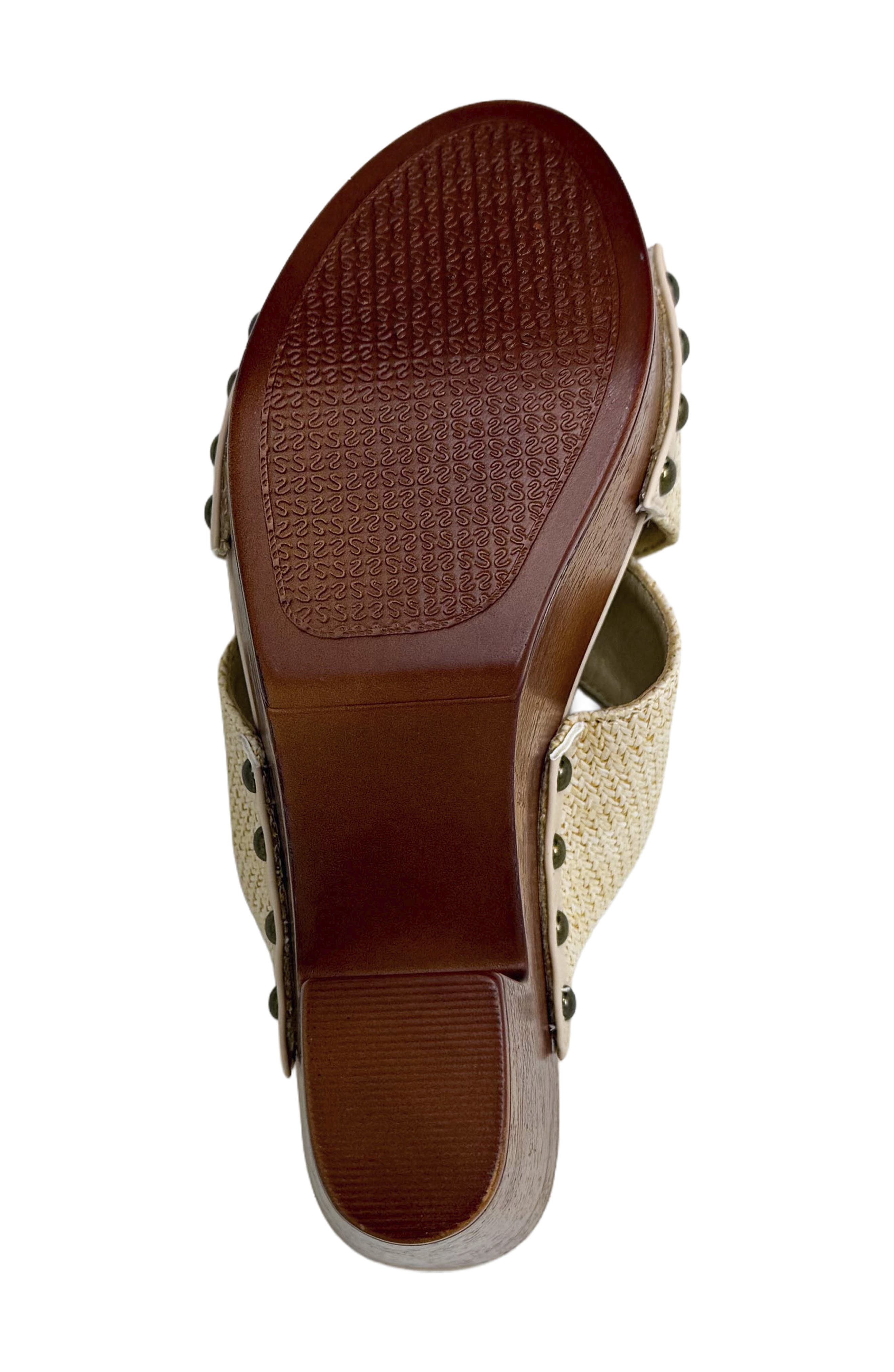 Ivanna Platform Slide Sandal, Alternate, color, NATURAL WOVEN