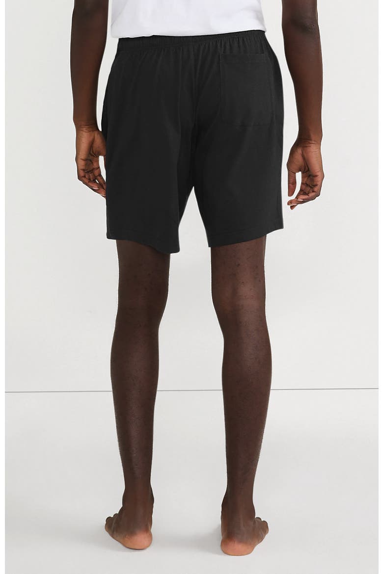 Knit Jersey Pajama Shorts, Alternate, color, Black