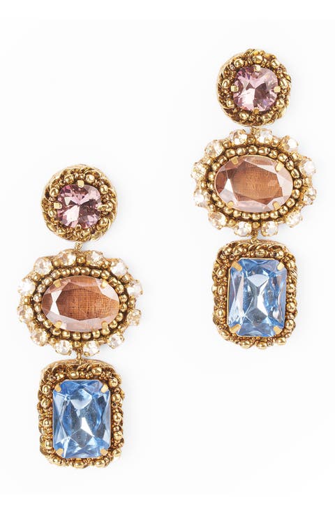 Rehman Crystal Drop Earrings