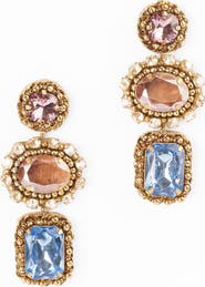 Deepa Gurnani Rehman Crystal Drop Earrings