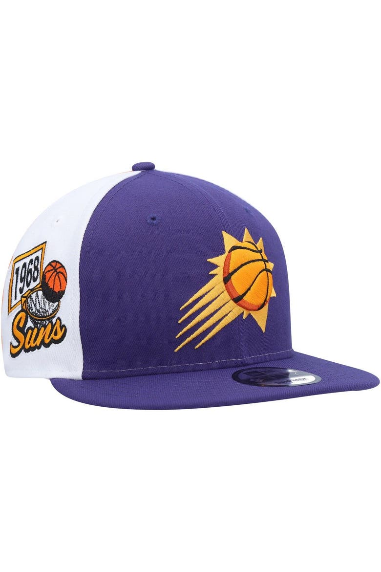 Men's New Era Purple Phoenix Suns Pop Panels 9FIFTY Snapback Hat, Main, color, Purple