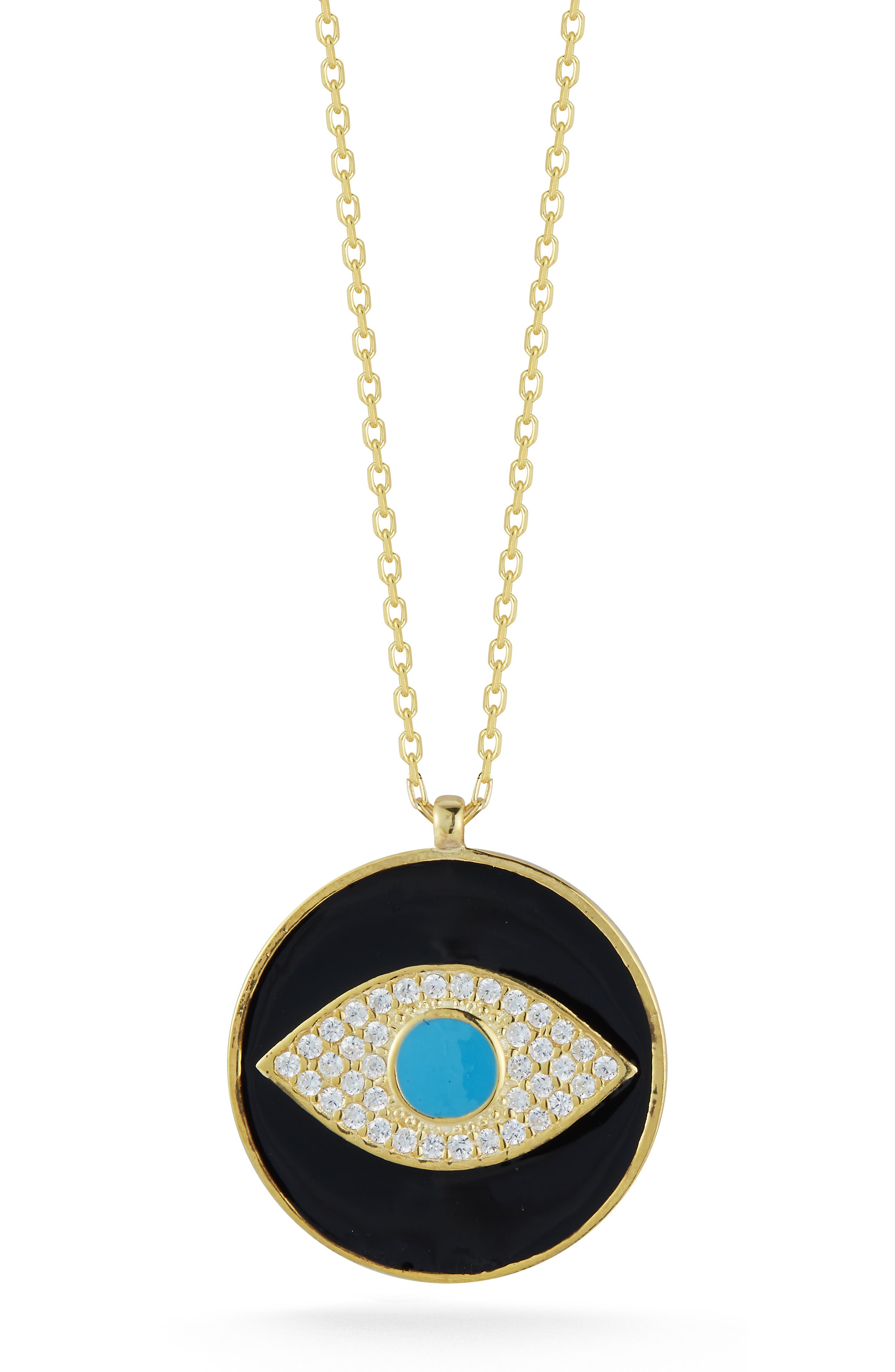 SPHERA MILANO Evil Eye Pendant Necklace