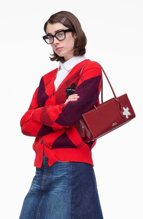 Marc Jacobs The Mirror Leather Satchel In Red
