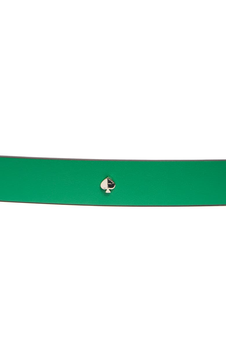 Kate Spade New York 25mm spade stud belt, Alternate, color, Forest Glen