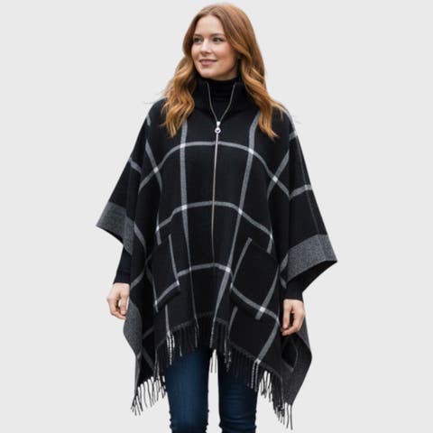 Women's Plaid Ruana