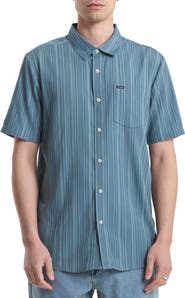 Volcom Jahstripe Short Sleeve Button-Up Shirt