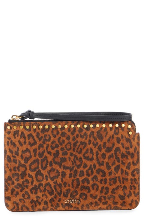 Isabel Marant★スタッド ディテール ロゴ ウォレット Clutch & Small Leather Goods | ISABEL MARANT Official