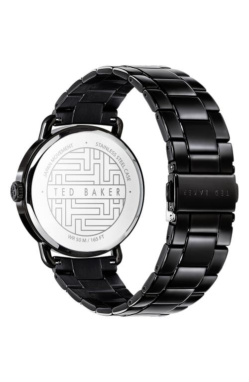 Ted Baker London Brixam Multifunction Bracelet Watch, 42mm In Black