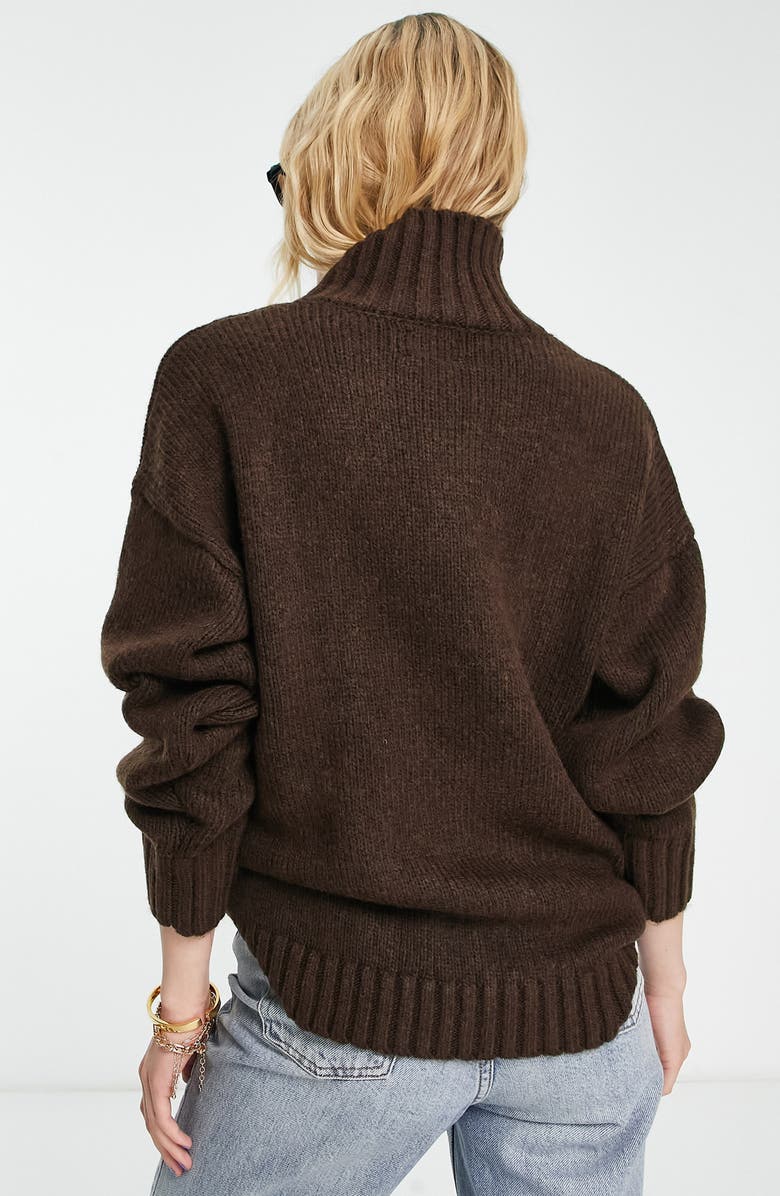 ASOS DESIGN Turtleneck Sweater, Alternate, color,