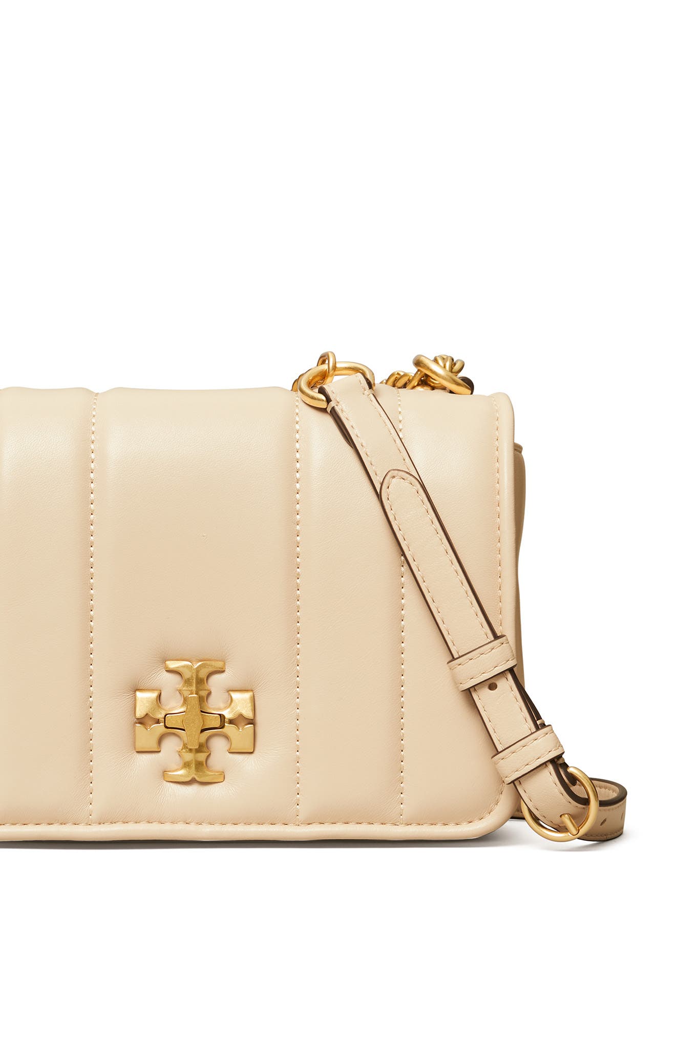 Kira Chain Shoulder Bag, Alternate, color, BRIE / ROLLED GOLD