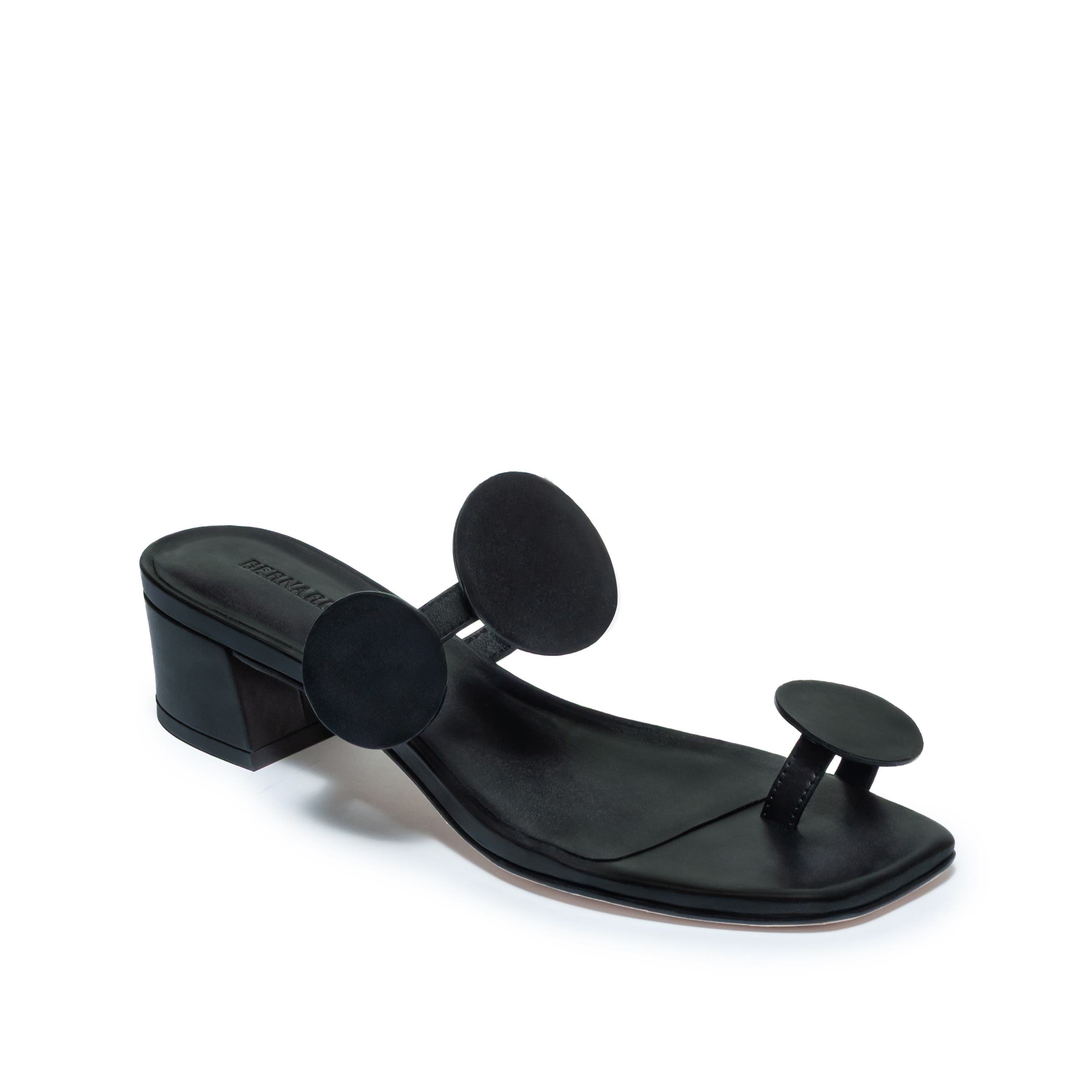 Bernardo Footwear Jupiter Moon Heeled Sandal, Alternate, color, Black