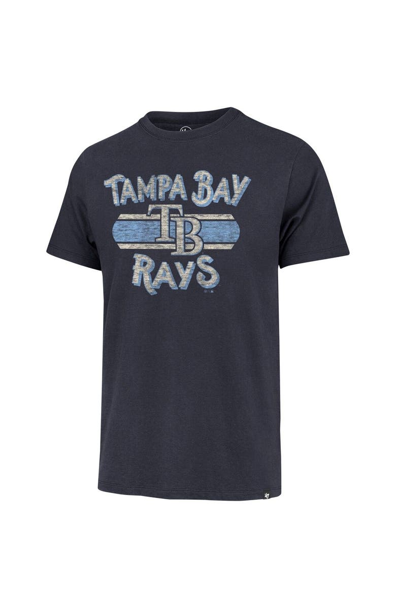'47 Men's '47 Navy Tampa Bay Rays Renew Franklin T-Shirt, Alternate, color,