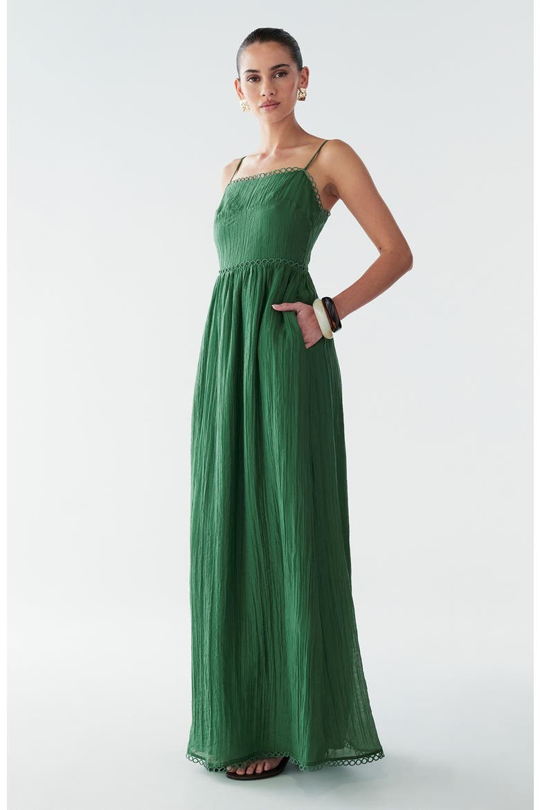Kiara Maxi Dress, Alternate, color, Fir Green